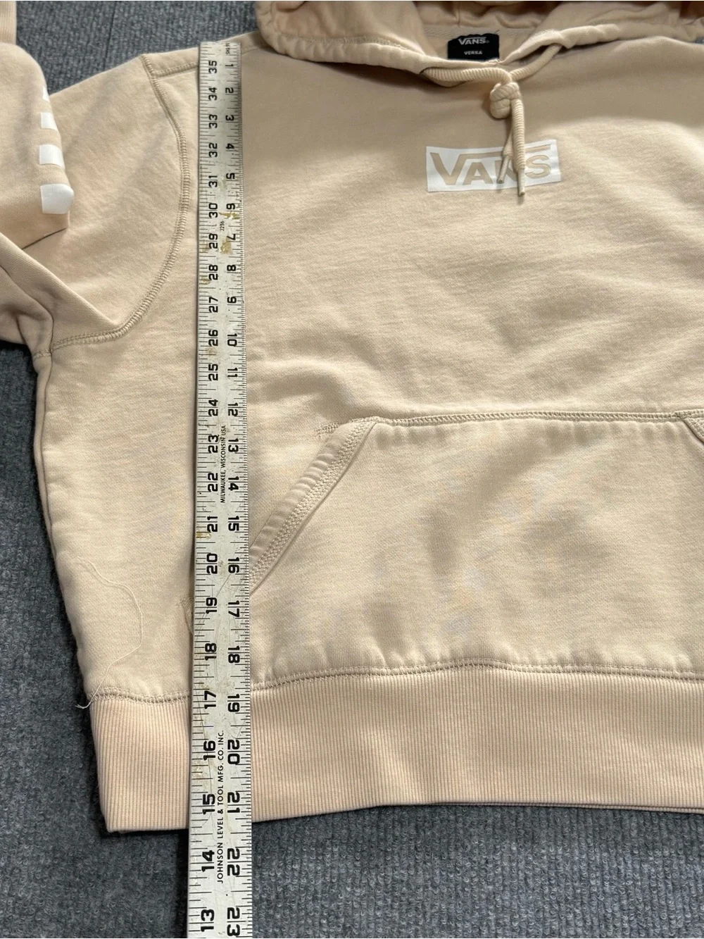 Vans Versa Tonal Checkerboard Hoodie Jogger Set Skater Sandcore Streetwear XS/S - Picture 8 of 14